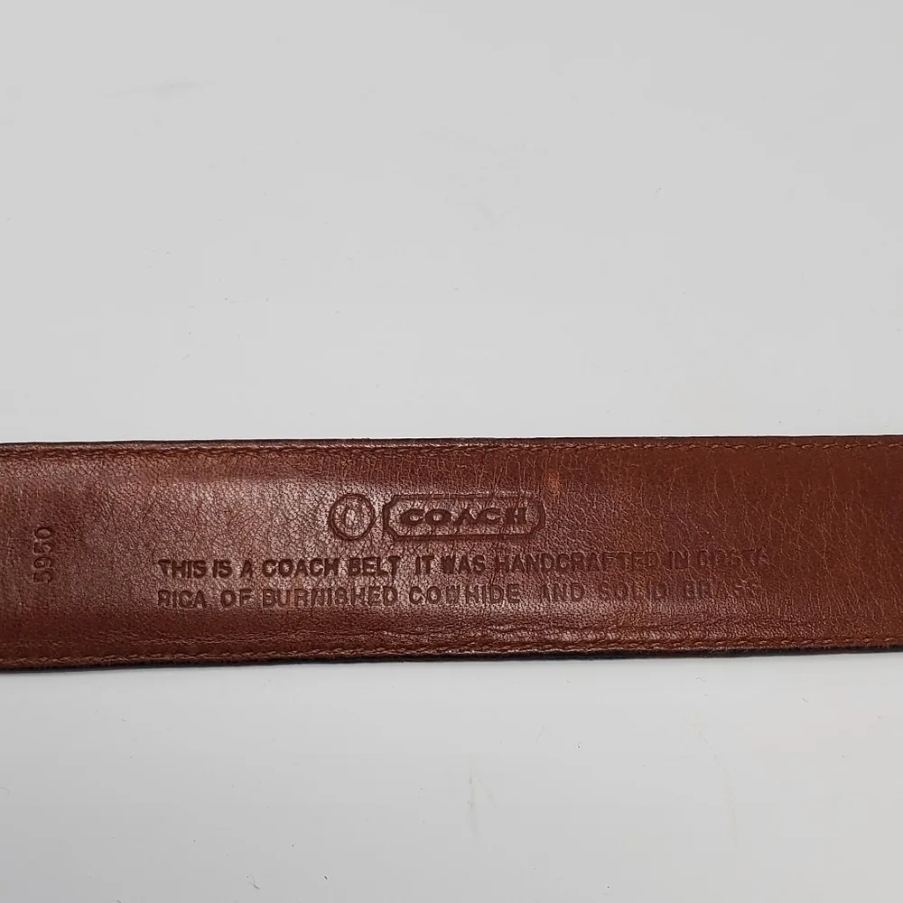 COACH BLACK LEATHER BELT GOLD BUCKLE MEN SIZE 40 CLASSIC MENSWEAR BUSINESS WORK